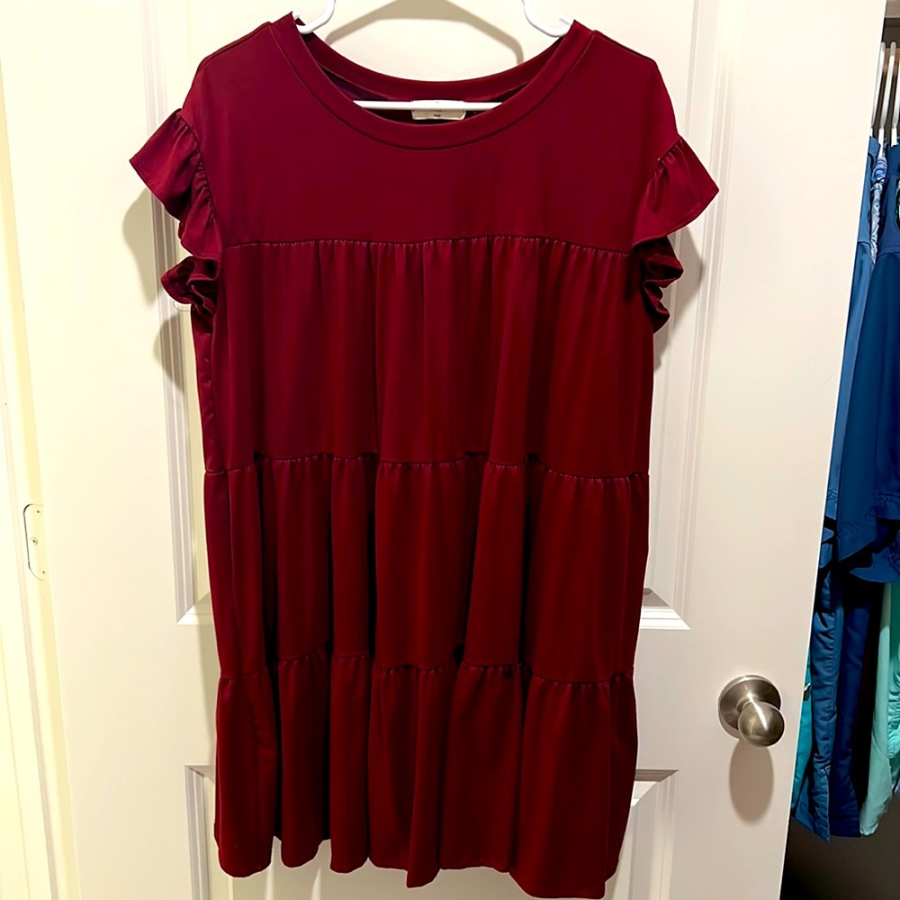 Maroon Entro Dress